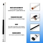 GSE 58″ 2-Piece Fiberglass Graphite Composite Billiard Pool Cue Stick for Men/Women, Billiard Cue Stick for House or Commercial/Bar Use (Matte White, 19oz)
