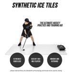 Better Hockey Extreme Dryland Flooring Tiles – Synthetic Ice Panels for Hockey, Professional Quality Training Aid for Shooting, Passing and Stickhandling – Total Size 22.5 Square Feet, 10-Tile Pack