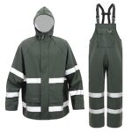 Giemchy Rain Suit For Men & Women Waterproof Heavy Duty Rain Gear Outdoor All-Sport Work Fishing  Jacket & Trouser Breathable Anti-Storm Raincoats