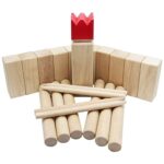 Juegoal Kubb Game Set Backyard Game Set Outdoor Tossing Game Set with Carrying Bag