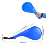 OBTANIM 2 Pack Taekwondo Kick Pads Durable Kickboxing Striking Pad Karate Kicking Target for Martial Arts Training (Blue)
