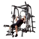 Marcy Smith Cage Workout Machine, Full Body Workout Bench for Home Gym, Gym Equipment with Linear Bearing, Steel MD-9010G (MD-9010)