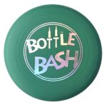 Bottle Bash Outdoor Flying Disc Game Set – Disc Toss Game for Family, Adult & Kids, Backyard and Beach Game – Frisbee Target Lawn Game with Poles & Bottles (Beersbee & Polish Horseshoes)