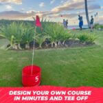 BucketGolf Game Pro The Ultimate Backyard Golf Game for Family, Adults and Kids – Portable 9 Hole Golf Course Play Outdoor, Lawn, Park, Beach, Yard