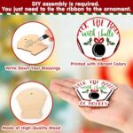 Hockey Christmas Ornaments Ice Hockey Santa Claus Gift for Hockey Players Coach Christmas Tree Home Decor Hockey Keychain Gift Tag Sports Party Favors Birthday Xmas Gift for Hockey Lovers Set of 12