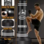 JUOIFIP Freestanding Heavy Punching Bag for Adults, 70″ Kick Boxing Bag with Stand, Men Standing Kickboxing Punching Bag Boxing Training Equipment for MMA Muay Thai Fitness Karate