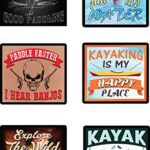 Kayak Stickers – Great Kayaking Accessories – Waterproof Stickers for Kayak – Kayak Decals- 100% Waterproof Vinyl Stickers