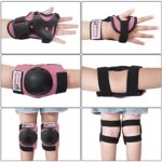 Kids/Youth Knee Pads Elbow Pads Wrist Guards Set for 3-15 Years Child Roller Skates, Scooter, Inline Skating, Cycling, BMX Bike, Skateboard, Riding and Outdoor Extreme Multi-Sports