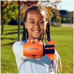 Aerobie Sonic Fin Football, Aerodynamic Russel Wilson Toy, Now with Softer Foam & Fins, Outdoor Games for Kids and Adults Aged 8 and Up, Orange