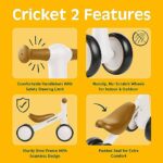 Retrospec Cricket Baby Walker Balance Bike with 4 Wheels for Ages 12-24 Months – Toddler Bicycle Toy for 1 Year Old’s – Ride On Toys for Boys & Girls