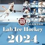 Lab Ice Hockey Calendar 2024: Jan 2024 to Dec 2024, Bonus 3 Months Last 2023, Thick & Sturdy Paper, Unruled Block, Eco Friendly, Great Gift For Beloved Fan, Major CA Holidays, Kalendar, Calendrier