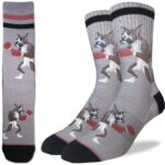 Good Luck Sock Men’s Boxing Boxer Dog Socks, Adult