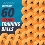 JOOLA Training 3 Star Table Tennis Balls 12, 60, or 120 Pack – 40+mm Regulation Bulk Ping Pong Balls for Competition and Recreational Play – Fun as a Cat Toy – Indoor and Outdoor Compatible