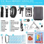EMDMAK Survival Kit Outdoor Emergency Gear Kit for Camping Hiking Travelling or Adventures
