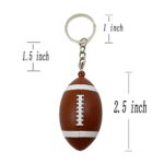 Pouior Led football keychain (Brown)