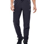 VEOBIKE Mens Outdoor Fishing Pants Lightweight Quick Dry Water Resistant Travel Drift Cargo Pants Zipper Pockets Black