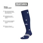 adidas Unisex Metro 6 Soccer Socks (1-pair), Team Navy Blue/Clear Grey/White, Large