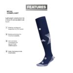 adidas Speed 3 Soccer Socks (1 Pair), Team Navy Blue/White/2, Large