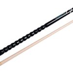 AB Earth 2-Piece 58″ Pool Cue/Pool Stick Ergonomic Design Hardwood Canadian Maple 13mm Tip 18-21oz Billiard Cue B1S, Black Dragon 21oz