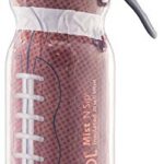 O2COOL Mist ‘N Sip Misting Water Bottle No Leak Pull Top Spout Sports Water Bottle 20 oz (Football)