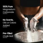 GhadFaya 1.5 LBS Loose Gym Chalk and Reusable Chalk Balls, Professional Fitness Chalk, Premium Chalk Powder for Rock Climbing, Weight Lifting, Exercise, and MoreMulti-Purpose Non-Slip Chalk