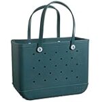 BOGG BAG Original X Large Waterproof Washable Tip Proof Durable Open Tote Bag for the Beach Boat Pool Sports 19x15x9.5 – Lightweight Cute Tote Bag – Durable Rubber Bags For Women – Patented Design