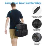 Bowling Ball Bag 2 Ball, Two Ball Bowling Bag with Padded Ball Holder, Double Ball Bowling Tote Bags for Men Women, Heavy Duty Bowling Bags Fits Bowling Shoes Up to Mens Size 16