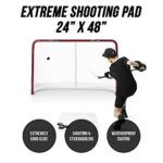 Better Hockey Extreme Shooting Pad – Size 24 inches x 48 inches – Simulates The Feel of Real Ice – Easy to Carry – Great for Shooting, Passing and Stickhandling – Weather Proof Coating