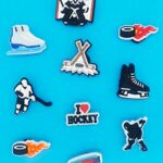 Moifom 11PCS I Love Hockey Shoes Decoration Charms fits for Clog Sandals, Field Hockey Sport Shoe Decorations for Men Adults Women Party Favor