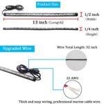 Boaton Marine Boat Navigation Lights, Night Fishing No Drilling Install Bow Lights Running For Pontoon Bass Jon Jet Ski Kayak