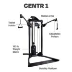 Centr 1 Home Gym Functional Trainer – Compact Home Workout Machine with Accessories – 1 x 165 lb Weight Stacks – Smooth Glide Cable Machine – Includes 3 Month Membership for Centr by Chris Hemsworth