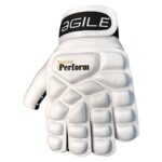 IPERFORM Men’s Field Hockey Gloves Agile White Style Half Finger Left Handed (Small, Agile – Half Finger)