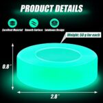 TeeFity 4 Pack Hockey Puck Glow in Dark, Ice Hockey Balls Light Up Green Hockey Pucks for Adults Youth, Suitable for Floor Indoor Outdoor Game