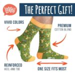 Lavley Funny Socks for Outdoor Activities Lovers and More – Novelty Gifts for Men, Women, and Teens (US, Alpha, One Size, Regular, Regular, Born to Hunt)