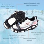 Lofekea Crampons Ice Cleats Traction Snow Grips for Boots Shoes Women Men Kids Anti Slip 24 Steel Spikes Safe Protect for Hiking Walking Climbing Fishing