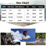 RANDY SUN Waterproof Outdoor Socks, Men’s Stylish Hiking Camping Backing Ankle Crew Socks 1 Pair (Blue,Medium)