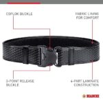 Bianchi AccuMold Elite 7950 Duty Belt – 2.25″ Belt Loop, Plain Black, 46-52, Model: 1029250