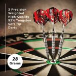 Viper by GLD Products unisex adult Viper Blitz 95 Tungsten Steel Tip Dart Set with Case 28 Grams, Black, 28-Gram US