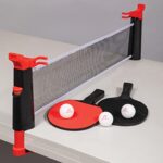 EastPoint Sports Everywhere Table Tennis Net & Paddle Set – Play Ping Pong Anywhere! Retractable Table Tennis Net fits Most Tables up to 60 inches Wide – 2 Table Tennis Paddles and 3 Ping Pong Balls
