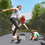 JELENS Trampoline 12FT 14FT, Recreational Trampolines with Enclosure Net and Ladder, Outdoor Anti-Rust Trampolines for Kids and Adults, ASTM Approved