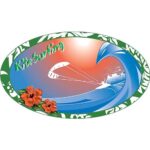 CafePress Kiteboarding Kitesurfing Oval Sticker Oval Car Bumper Sticker