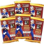 2023 Panini Score Football Trading Card Blaster Box (132 Cards) – Bonus 5 Top Loader Card Sleeeves to Help Protect Your Cards!