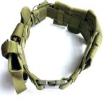 First to act tactical Law Enforcement Modular Equipment System Security Guard Military Tactical Duty Utility Versatile Battle Work Hunting Belt (10 in 1, adjustable 35-45 inches, Military green)
