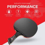 AirBlades The Peace Maker ALC – Professional Ping Pong Paddle – Carbon Fiber Table Tennis Racket Producing Maximum Spin & Control for All Levels – Hard Carry Case & Ergonomic Handle.