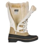 DREAM PAIRS Women’s DP-Avalanche Beige White Faux Fur Lined Mid Calf Winter Snow Boots Size 9 M US