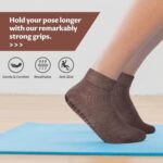deefly Women Yoga Socks,Non Slip Grip Pilates Socks Unthickened (color set 9)
