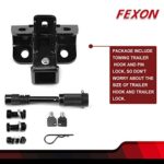 FEXON Tow Towing Trailer Hitch Receiver with Pin Lock Compatible with Land Rover LR3 2005-2009 LR4 2010-2016 Range Rover Sport 2006-2013