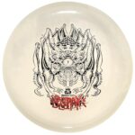 DOOMSDAY DISCS Bleak Disc Golf Straight-Flying Putter in Glow Isolation Plastic (Glows Purple with Alternate Design)