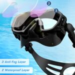 Snorkeling Gear for Adults, Kwambiri Dry-Top Snorkel Mask, 180°Panoramic Wide View Snorkel Mask Adult Snorkel Set for Snorkeling Scuba Diving Swimming Travel?Adults?