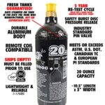 Maddog 20 Oz Refillable Aluminum CO2 Paintball Tank Bottle- 1 Pack